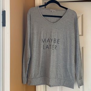 Maybe Later long sleeved shirt size XL GUC